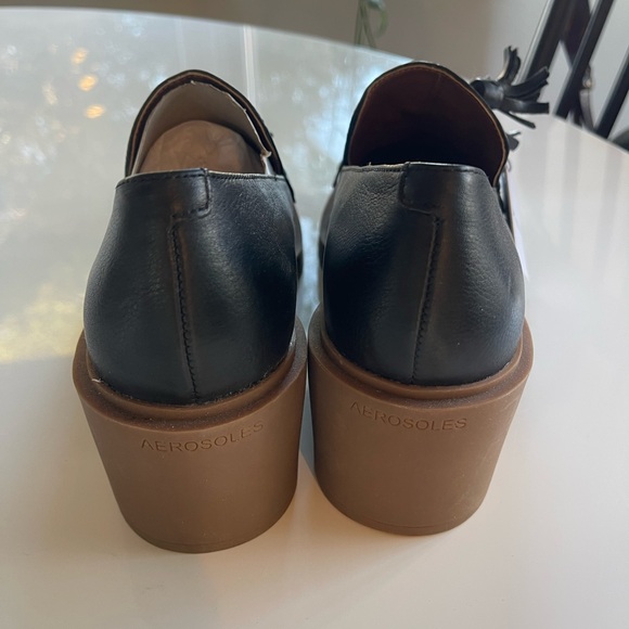 Aerosoles Gibes Heeled Loafer Black - 8 - Picture 3 of 5